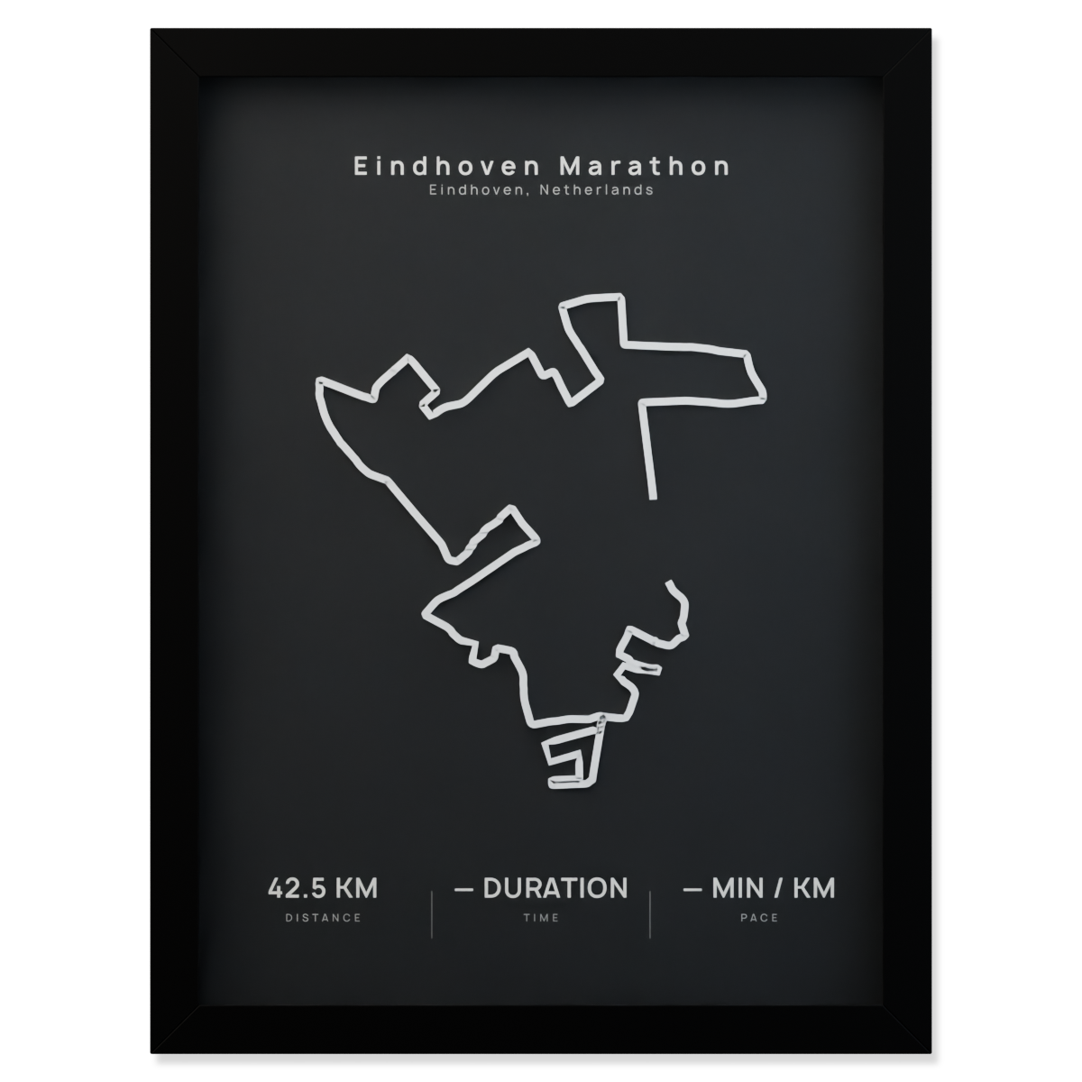 Eindhoven Marathon - 3D route frame